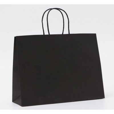 Пакет крафт, 31,5*25*11,5 см, цвет чёрный